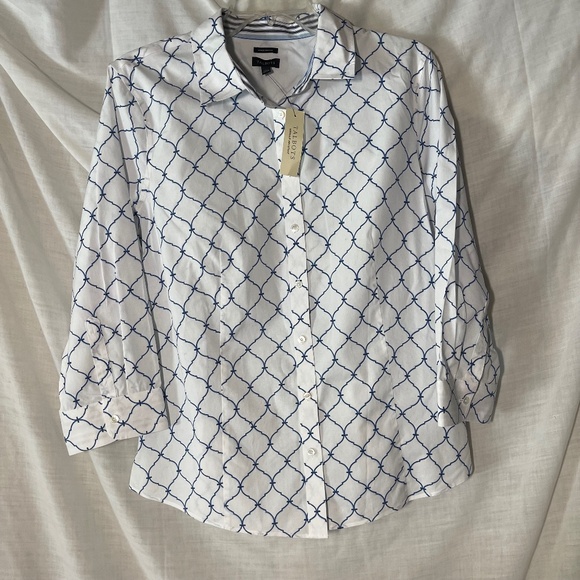 Talbots Women’s Blouse. Button Down Collared Shirt. Dress up or casual. NWT 14 - Picture 1 of 9